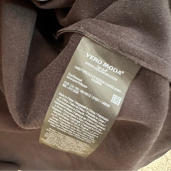 Vero Moda women’s leather button down - Picture 4 of 4